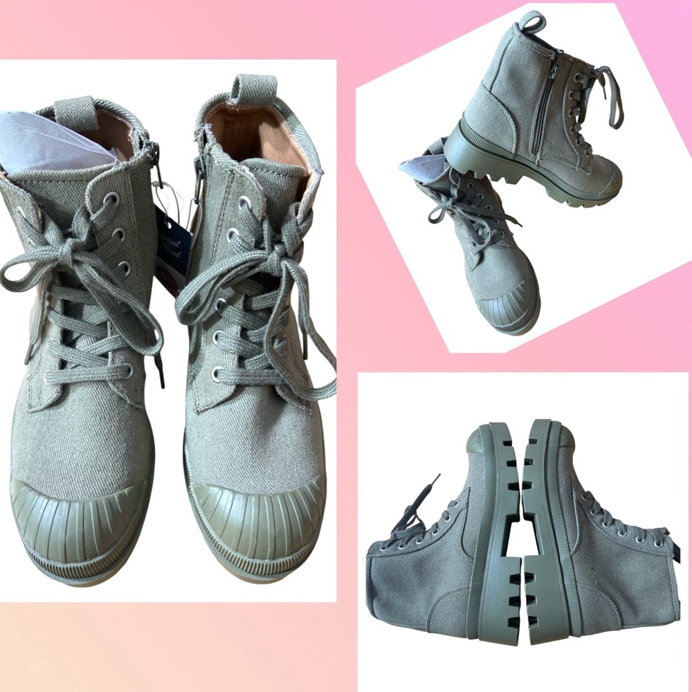 🦋NWT Universal Thread OliveTeagan combat boots women’s 6.5